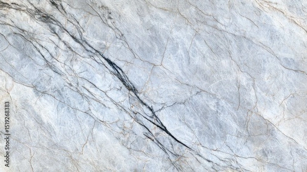Fototapeta White fantasy granite surface with fine cracks realistic texture