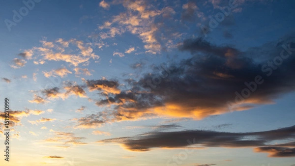 Obraz Sunset sky and evening glow