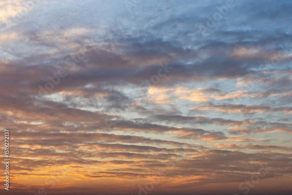 Obraz Sunset sky and evening glow