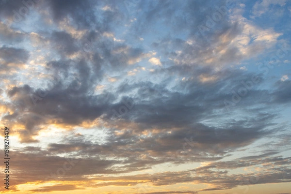 Obraz Sunset sky and evening glow