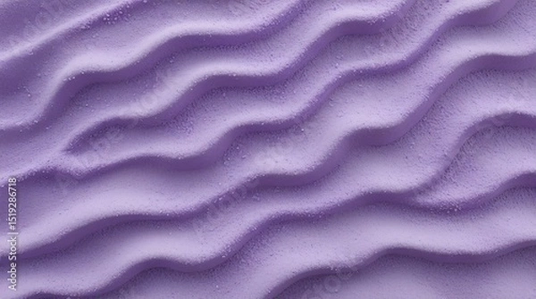 Fototapeta Purple sand texture with wavy pattern. Soft lavender abstract background for design projects.