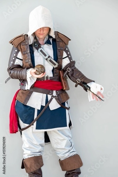 Obraz Cosplayer in assassin costume