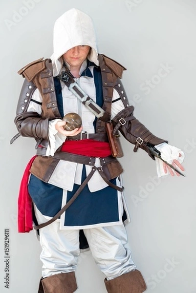 Obraz Cosplayer in assassin costume