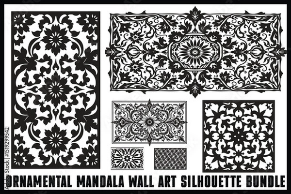 Fototapeta Ornamental Mandala Wall Art Bundle