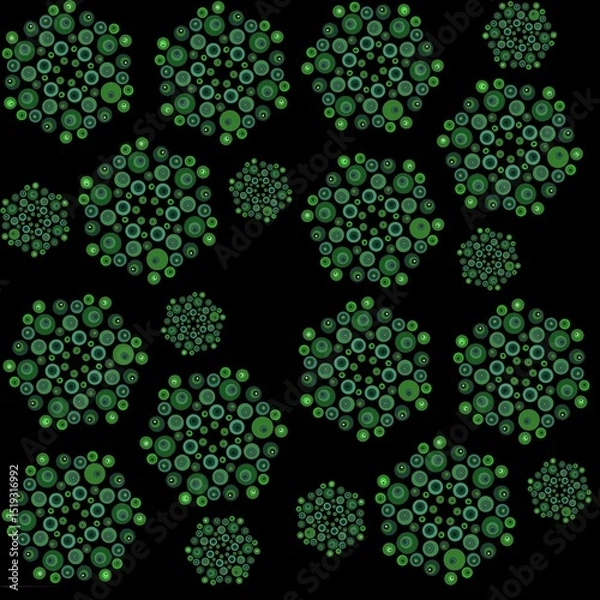Fototapeta abstract seamless pattern, circles