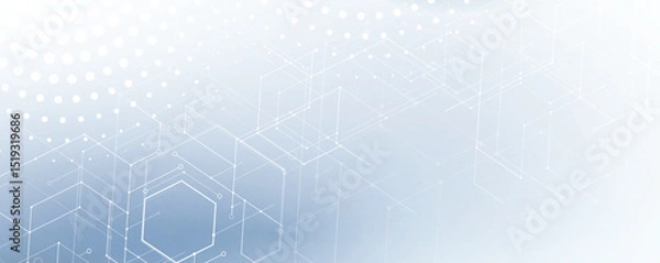 Fototapeta Abstract modern technology and science concept background
