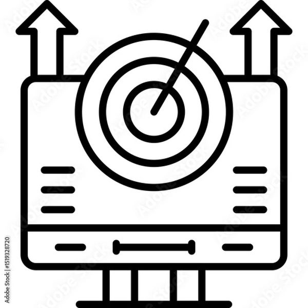 Obraz Target Icon Vector Element
