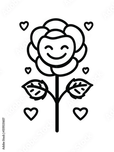 Obraz rose wit smlie