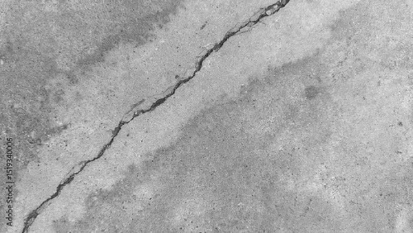 Fototapeta Cracked concrete wall texture, Cement background not painted in vintage style