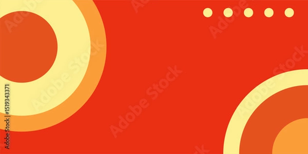 Obraz Orange circle pattern background free copyspace area design. Perfect for your design project