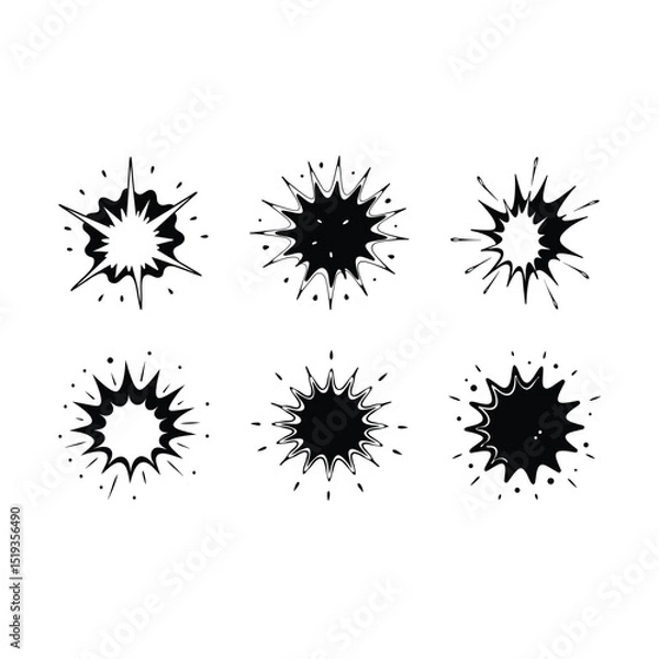 Obraz Ink Explosion Abstract Splash Vector Background