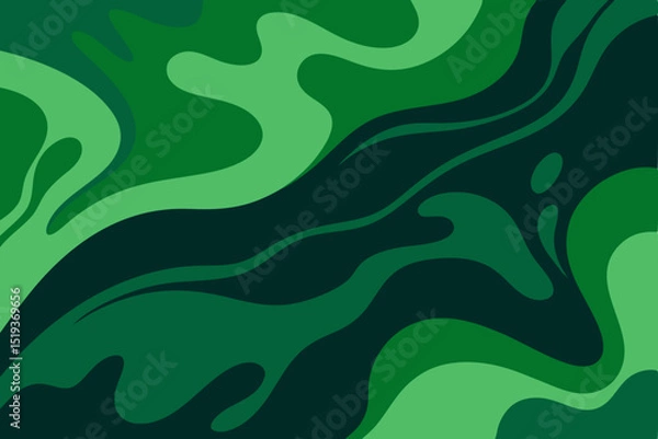 Obraz   deep forest green liquid marble art background 