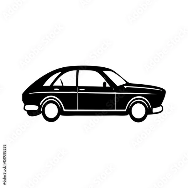 Fototapeta Exceptional Black   Vehicle Silhouette Symbol Icon Perfect for Design Projects