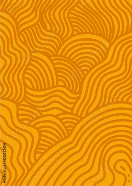 Fototapeta illustration, abstract, texture, nature, art, graphic, vector, design, modern, summer, pattern, color, background, card, wallpaper, decoration, decor, print, flower, retro, wave, wavy, geometric, vint