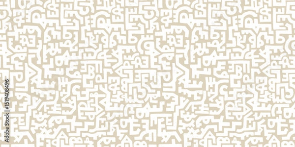 Obraz Hand drawn abstract seamless pattern, ethnic inspired background, simple style - great for textiles, banners, wallpapers, wrapping - vector design