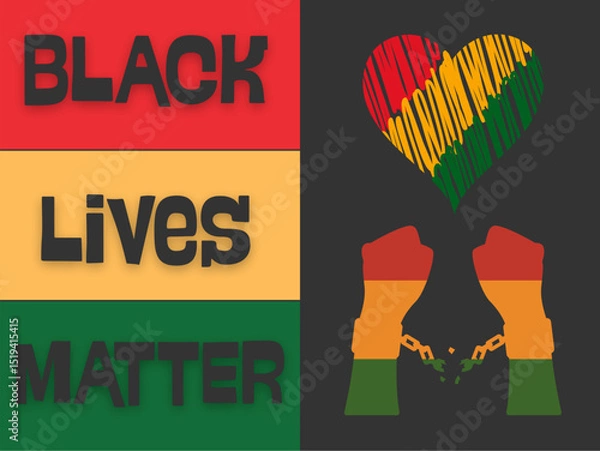 Fototapeta vector illustration of a juneteenth