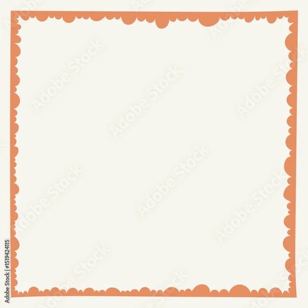 Fototapeta Minimalist trendy abstract frame.  Modern vector template for design.