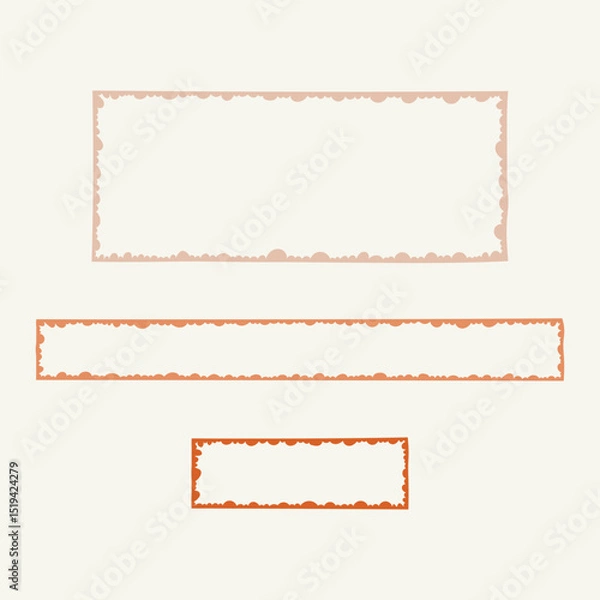 Fototapeta Minimalist trendy abstract frame.  Modern vector template for design.