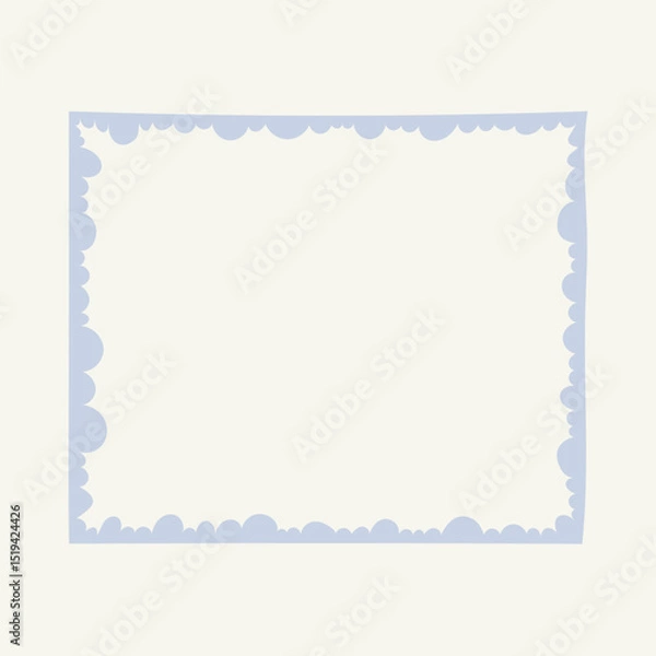 Fototapeta Minimalist trendy abstract frame.  Modern vector template for design.
