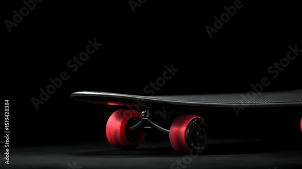 Fototapeta Close Up View Of Modern Longboard