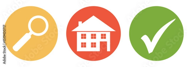 Obraz Haus oder Ferienhaus suchen und finden - Button Banner