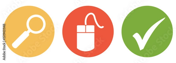 Obraz Website suchen und finden - Button Banner