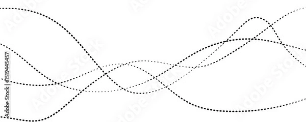 Fototapeta abstract dotted wave background