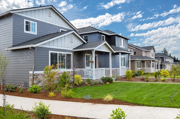 Obraz Tract Homes in New Subdivision
