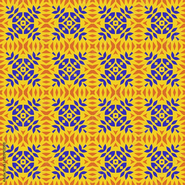 Obraz Geometry in Motion seamless  pattern