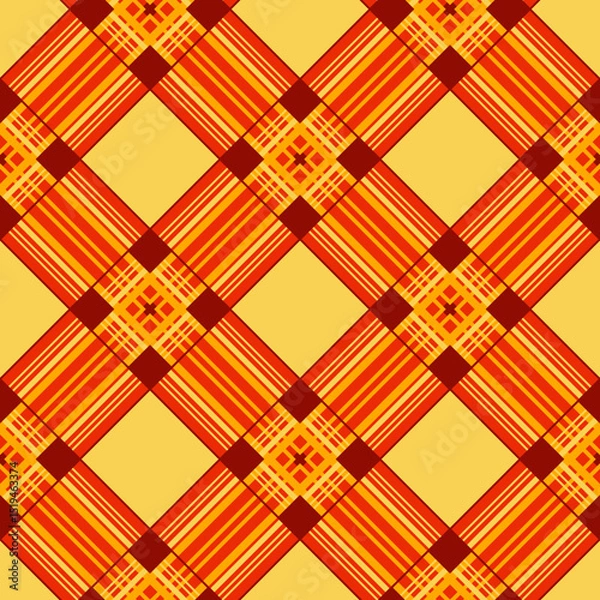 Fototapeta Vector - squares scottish style seamless pattern.