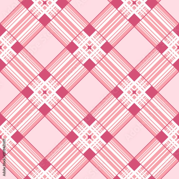 Fototapeta Vector - squares scottish style seamless pattern.