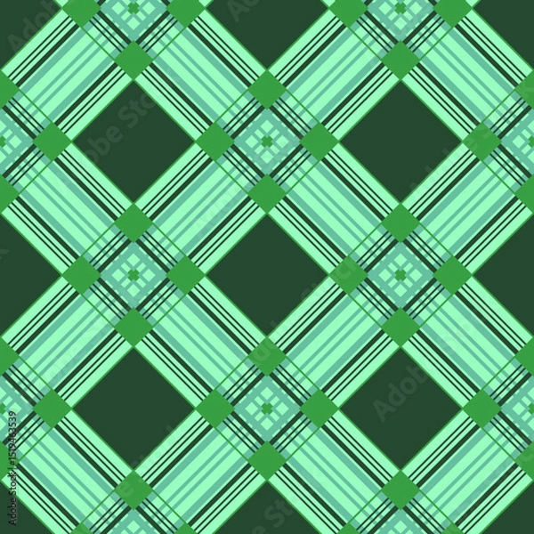 Fototapeta Vector - squares scottish style seamless pattern.