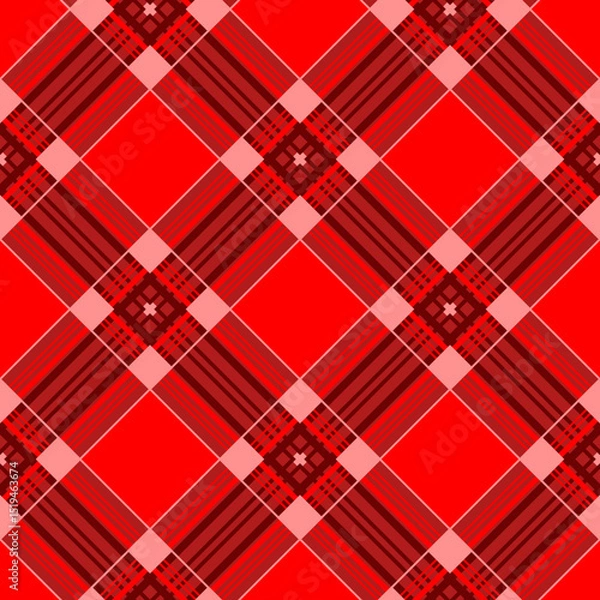 Fototapeta Vector - squares scottish style seamless pattern.
