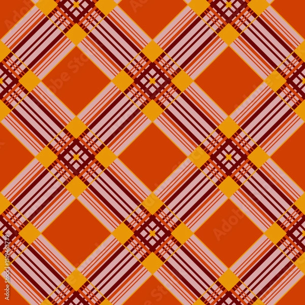 Fototapeta Vector - squares scottish style seamless pattern.