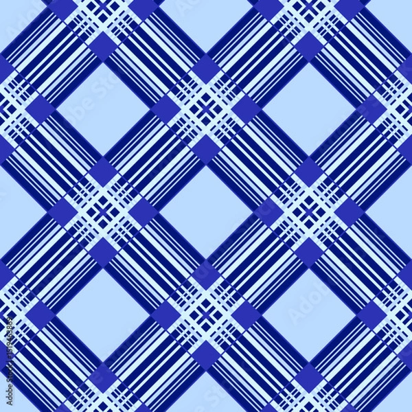 Fototapeta Vector - squares scottish style seamless pattern.