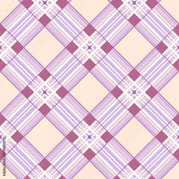 Fototapeta Vector - squares scottish style seamless pattern.