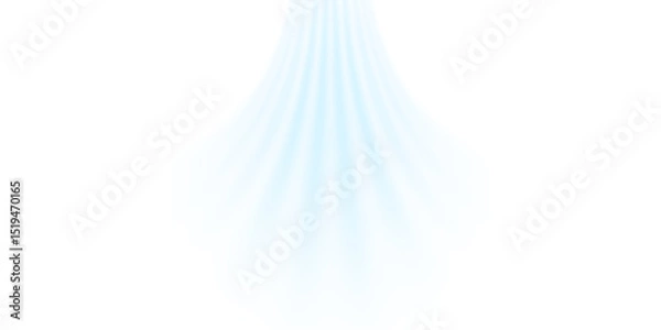 Fototapeta Air flow set of vector elements on a white background. Abstract light effect blowing from an air conditioner, purifier or humidifier. Dynamic blurred flow motion