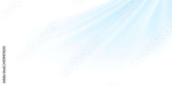 Fototapeta Air flow set of vector elements on a white background. Abstract light effect blowing from an air conditioner, purifier or humidifier. Dynamic blurred flow motion