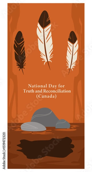 Fototapeta National Day for Truth and Reconciliation Canada Vector Set-02