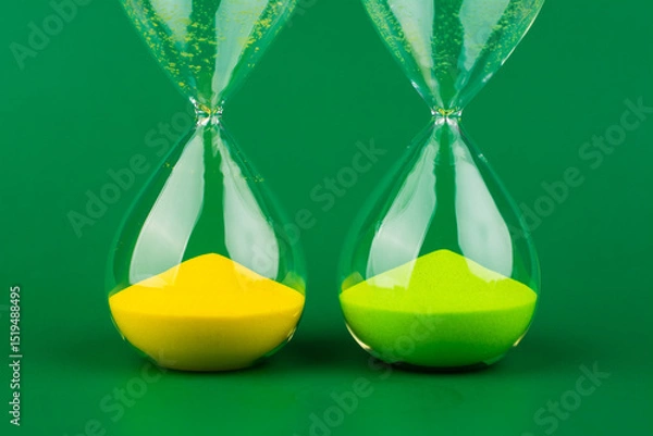 Obraz Hourglass The process of time running out The rule of limited time
