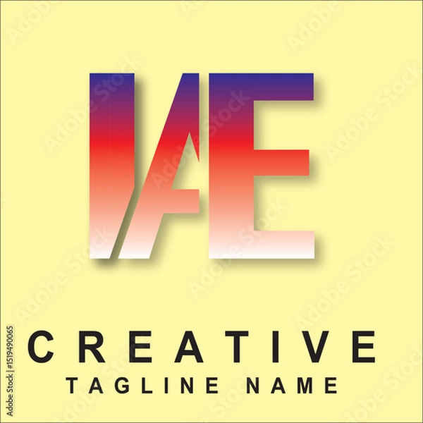 Obraz IAE Three Letter Logo Concept.eps