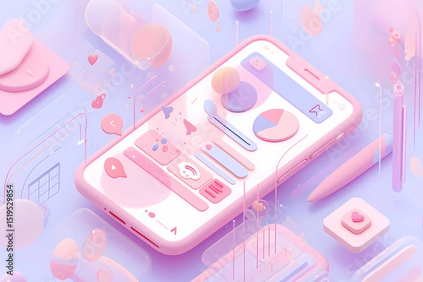 Obraz 近未来のテクノロジーのイメージイラスト