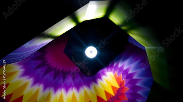 Obraz Psychedelic abstract colorful background to use as graphic resource or wallpaper