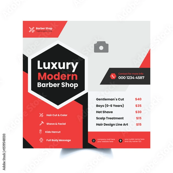 Obraz Barbershop Post Template
