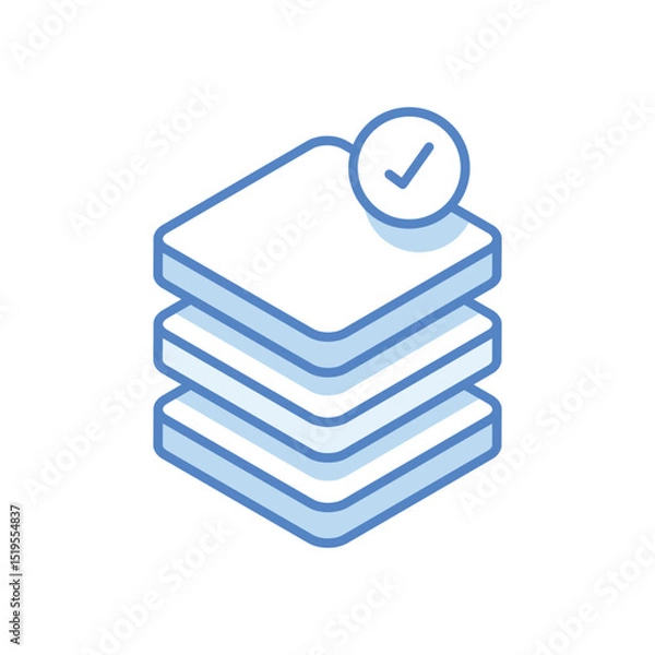 Fototapeta Layers Vector icon