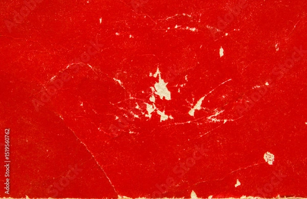Obraz A sheet of worn red glossy paper texture as background