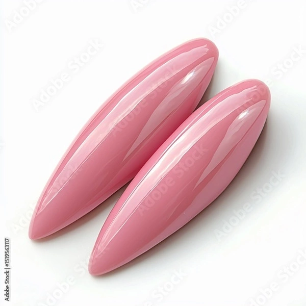 Fototapeta Elegant pink nail art showcase studio setting close-up photography beauty environment high-definition imagery nail design concept
