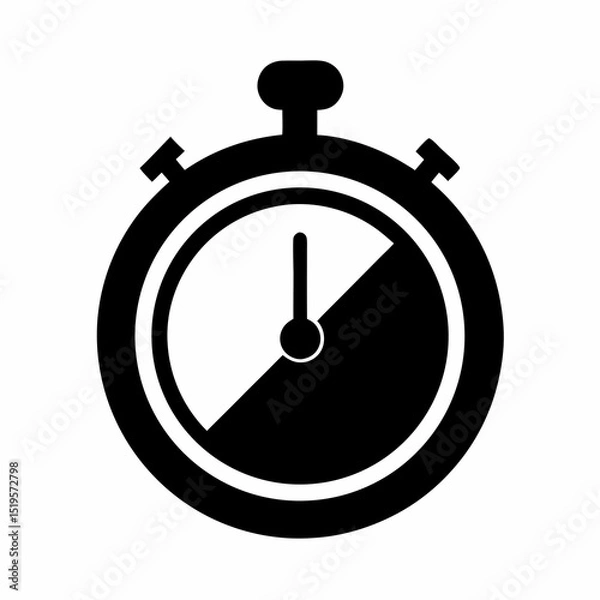 Fototapeta Timer Icon Vector Illustration for Schedule, Reminder, and Time Management