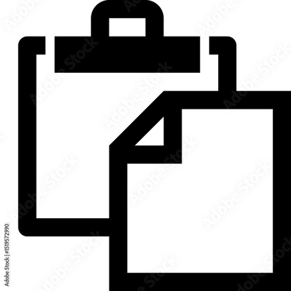 Obraz Paste Clipboard Copy Document Icon Vector