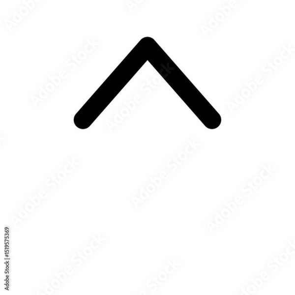 Obraz Up Arrow Icon - Simple Upward Direction Vector Symbol